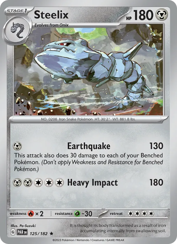 Steelix - Paradox Rift Pokemon Card