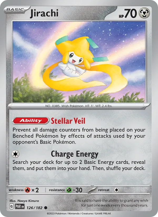 Jirachi - Paradox Rift Pokemon Card