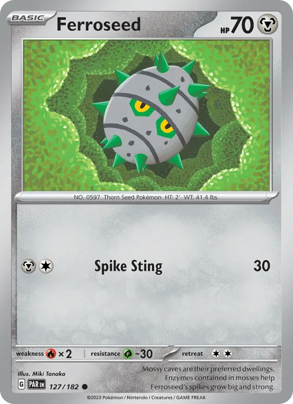 Ferroseed - Paradox Rift Pokemon Card