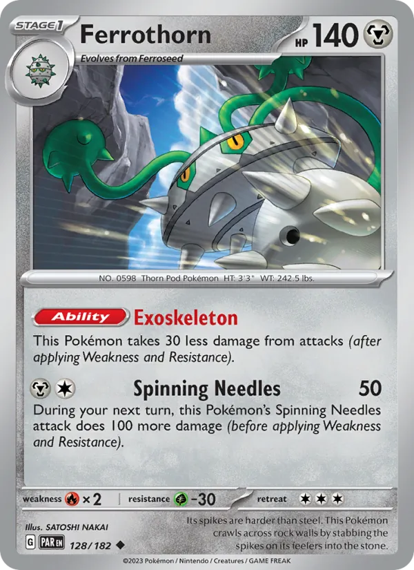 Ferrothorn - Paradox Rift Pokemon Card