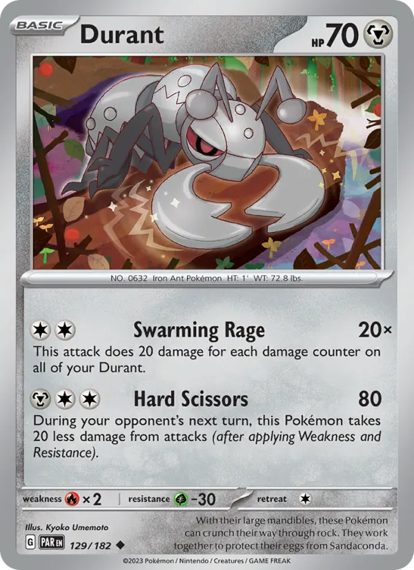 Durant - Paradox Rift Pokemon Card