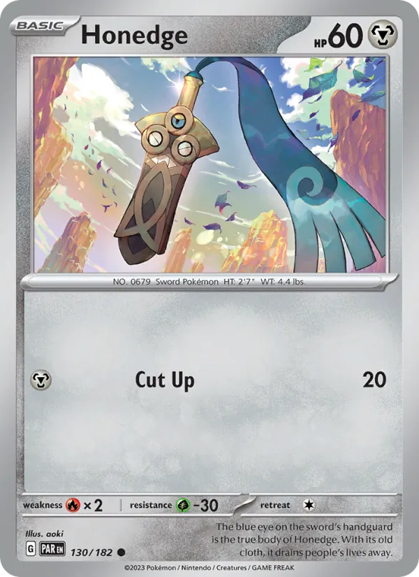 Honedge - Paradox Rift Pokemon Card