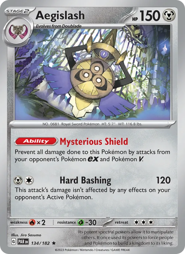Aegislash - Paradox Rift Pokemon Card