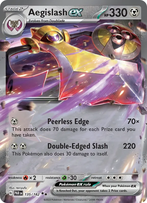 Aegislash ex - Paradox Rift Pokemon Card