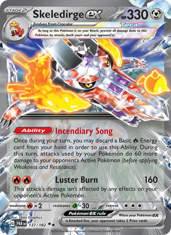 Skeledirge ex - Paradox Rift Pokemon Card