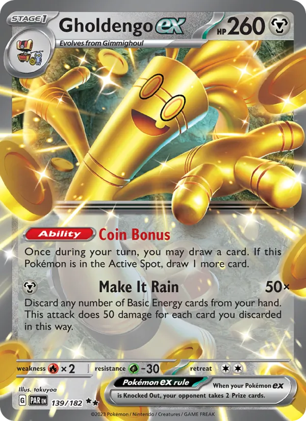 Gholdengo ex - Paradox Rift Pokemon Card