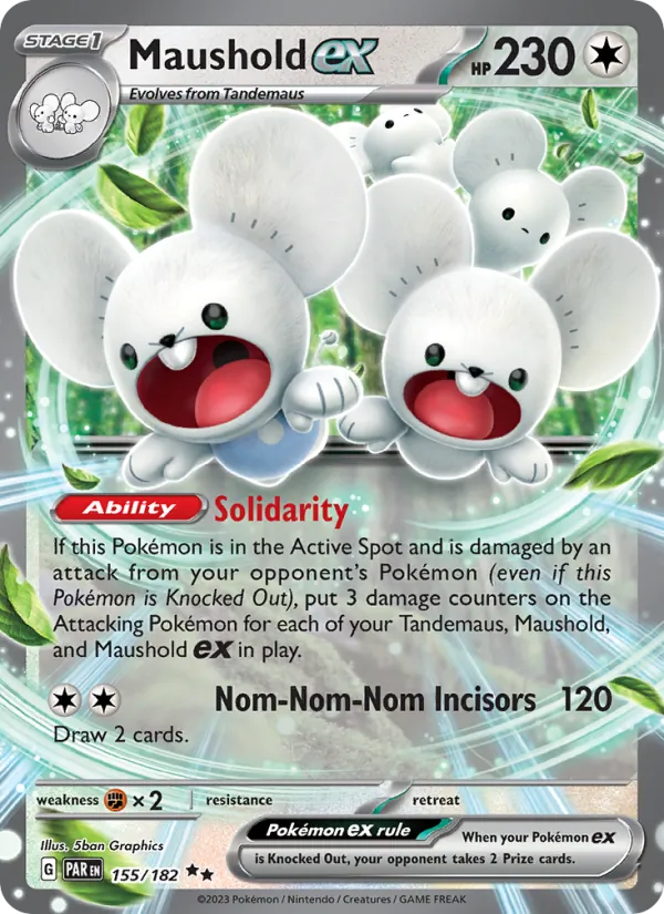Maushold ex - Paradox Rift Pokemon Card