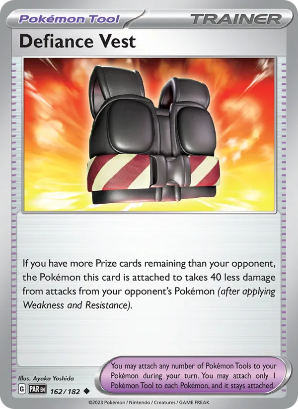 Defiance Vest - Paradox Rift Pokemon Card