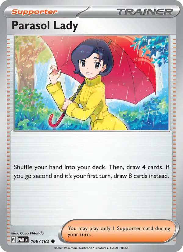Parasol Lady - Paradox Rift Pokemon Card