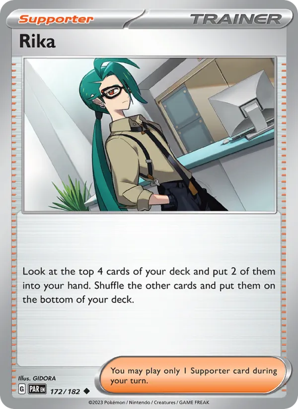 Rika - Paradox Rift Pokemon Card