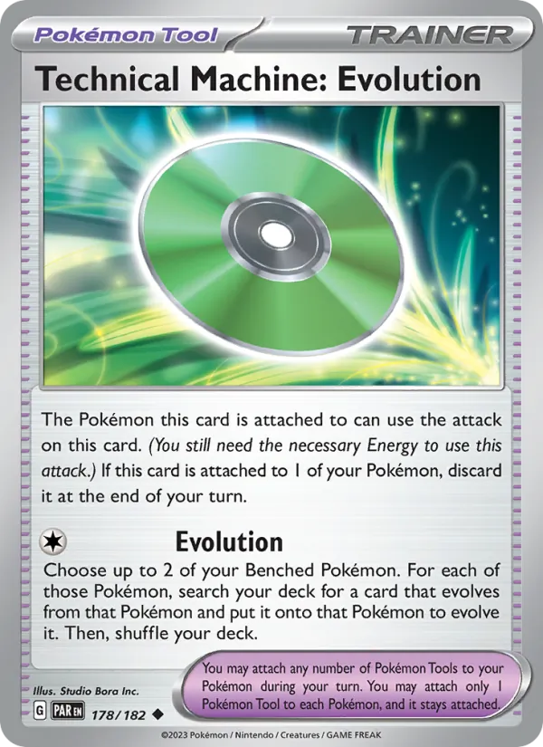 Technical Machine: Evolution - Paradox Rift Pokemon Card