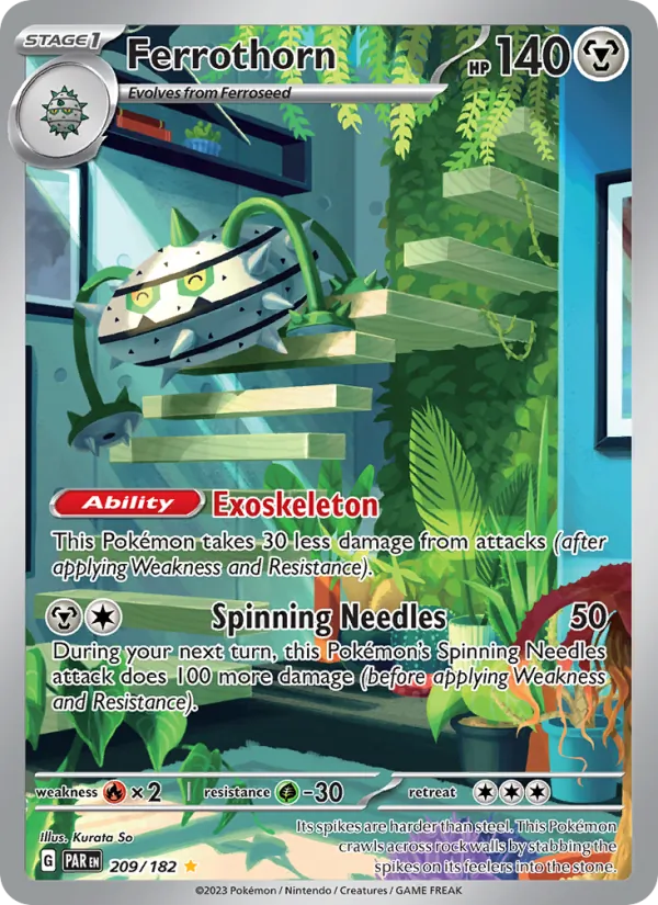 Ferrothorn - Paradox Rift Pokemon Card