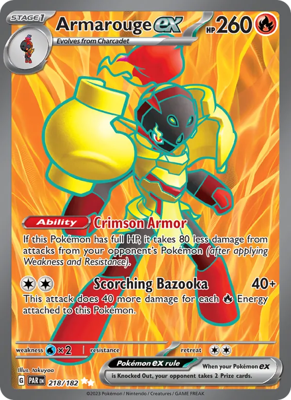 Armarouge ex - Paradox Rift Pokemon Card