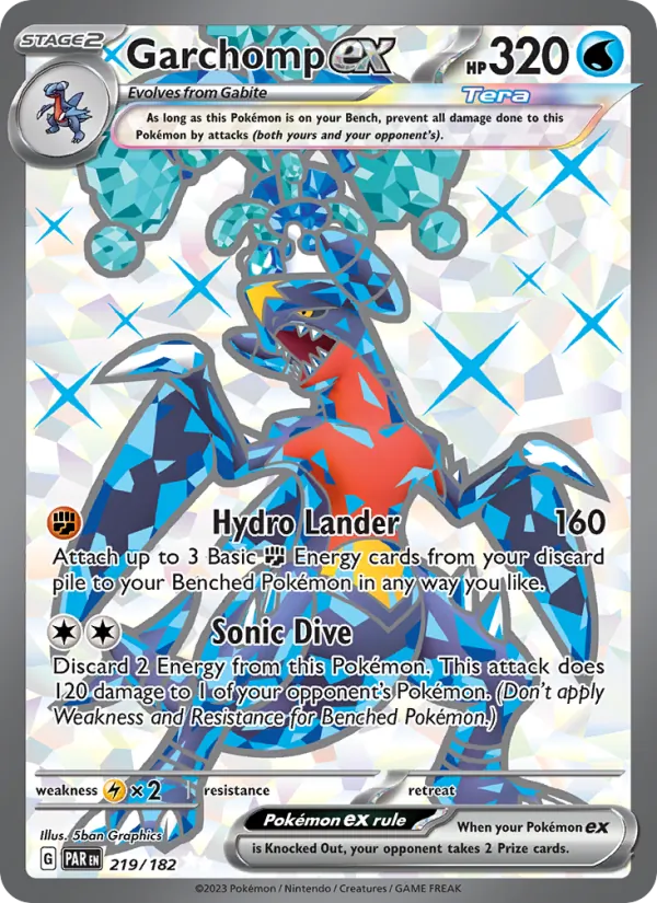 Garchomp ex - Paradox Rift Pokemon Card