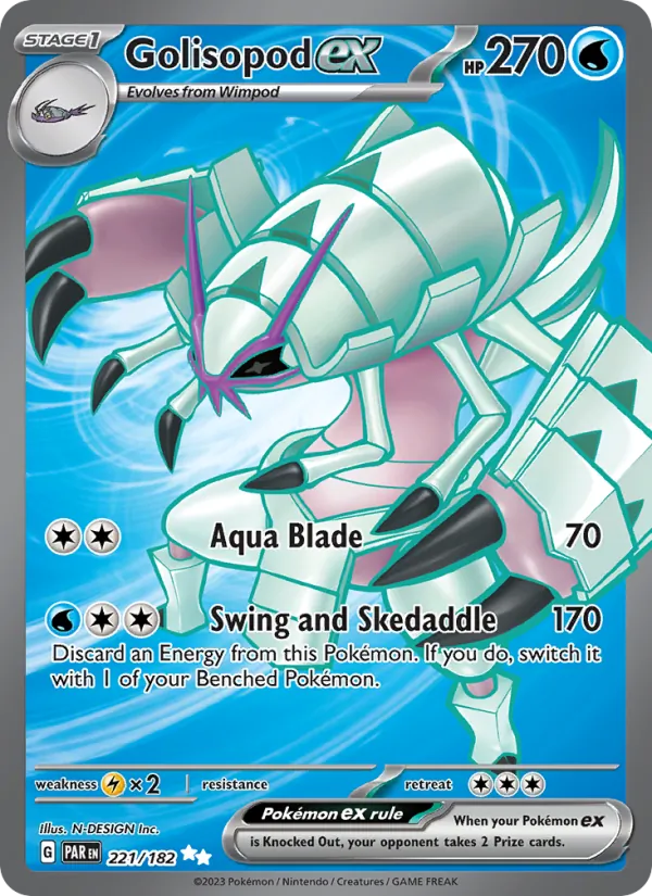 Golisopod ex - Paradox Rift Pokemon Card