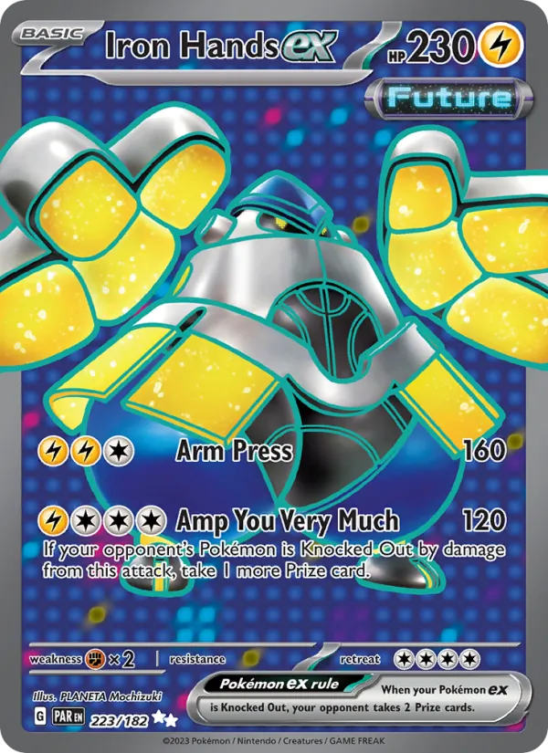Iron Hands ex - Paradox Rift Pokemon Card