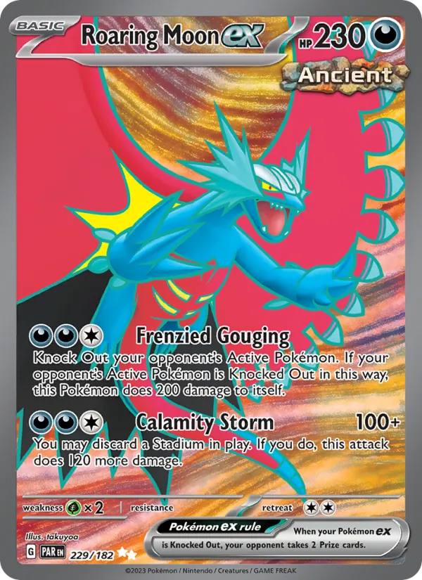 Roaring Moon ex - Paradox Rift Pokemon Card
