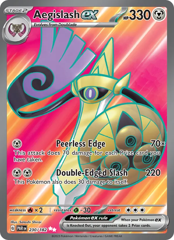 Aegislash ex - Paradox Rift Pokemon Card