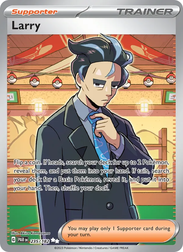 Larry - Paradox Rift Pokemon Card