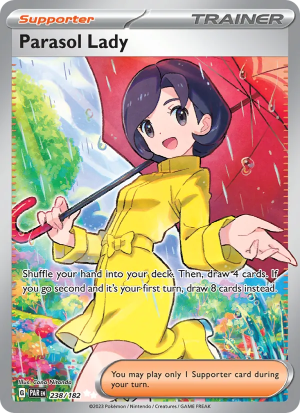 Parasol Lady - Paradox Rift Pokemon Card