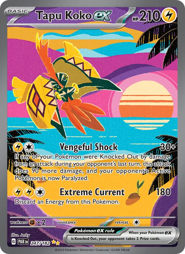 Tapu Koko ex - Paradox Rift Pokemon Card