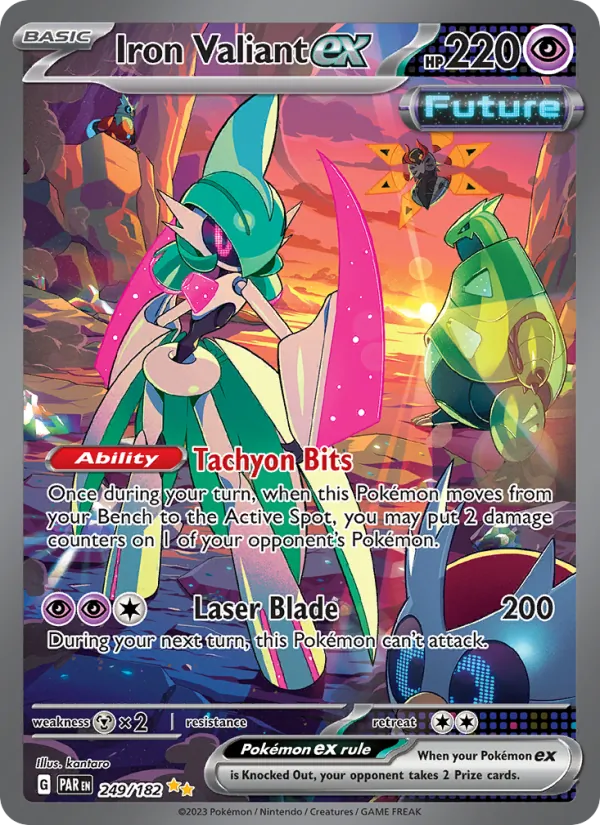 Iron Valiant ex - Paradox Rift Pokemon Card