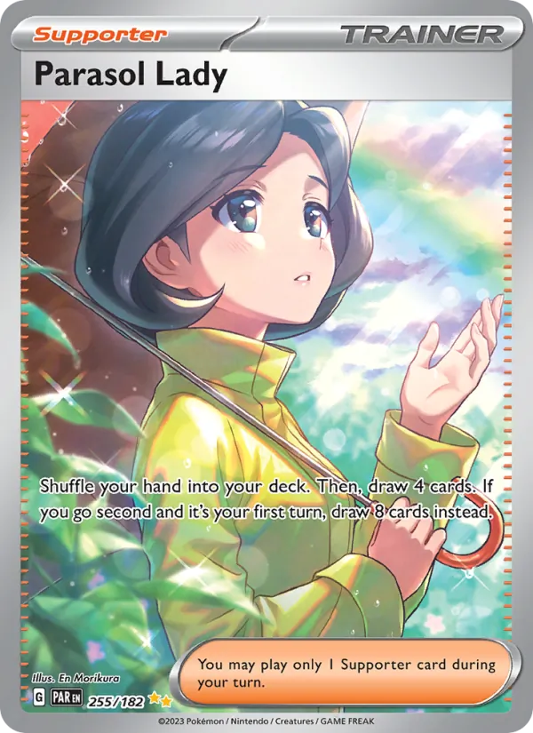 Parasol Lady - Paradox Rift Pokemon Card