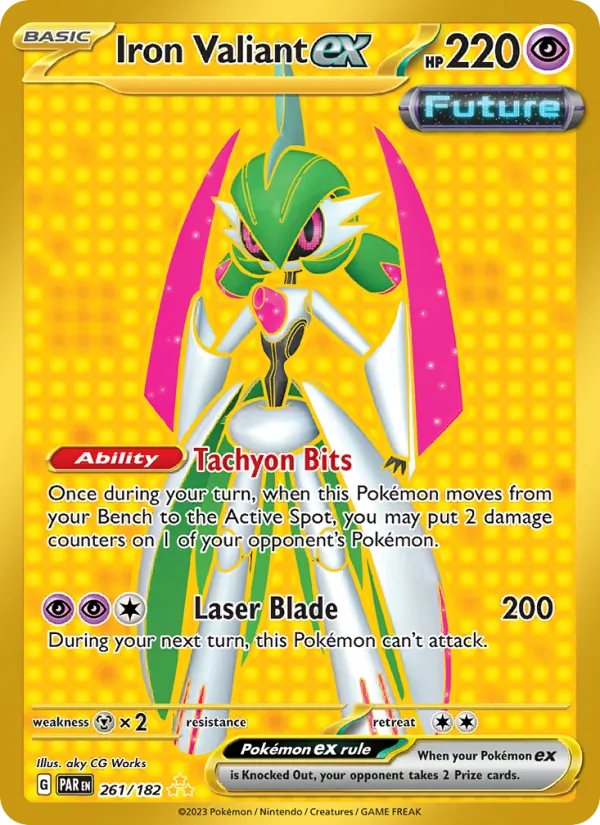 Iron Valiant ex - Paradox Rift Pokemon Card