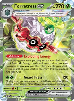 Forretress ex - Paldean Fates