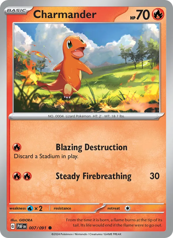 Charmander - Paldean Fates Pokemon Card