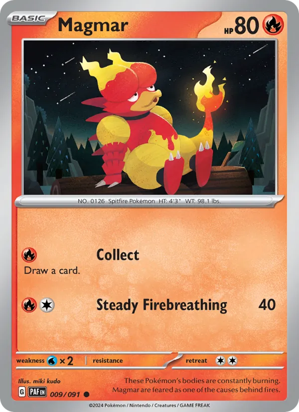 Magmar - Paldean Fates Pokemon Card