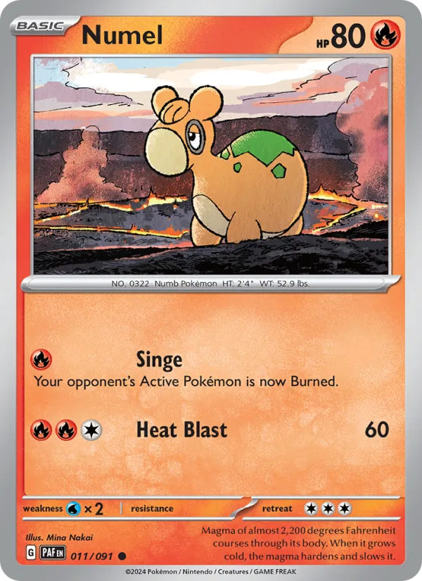 Numel - Paldean Fates Pokemon Card
