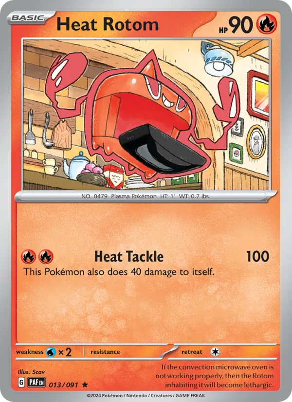 Heat Rotom - Paldean Fates Pokemon Card