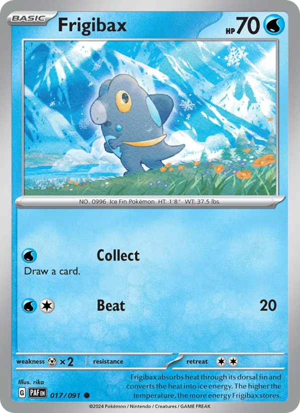 Frigibax - Paldean Fates Pokemon Card