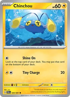 Chinchou - Paldean Fates