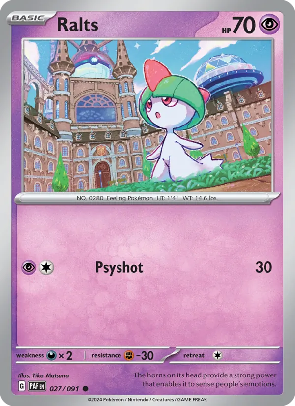 Ralts - Paldean Fates Pokemon Card