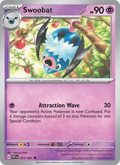Swoobat - Paldean Fates