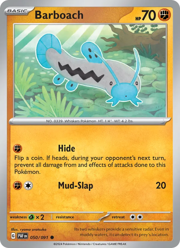 Barboach - Paldean Fates Pokemon Card