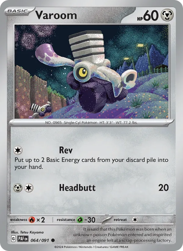 Varoom - Paldean Fates Pokemon Card