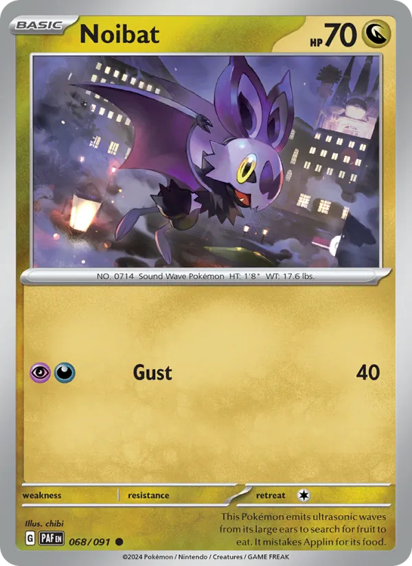 Noibat - Paldean Fates Pokemon Card