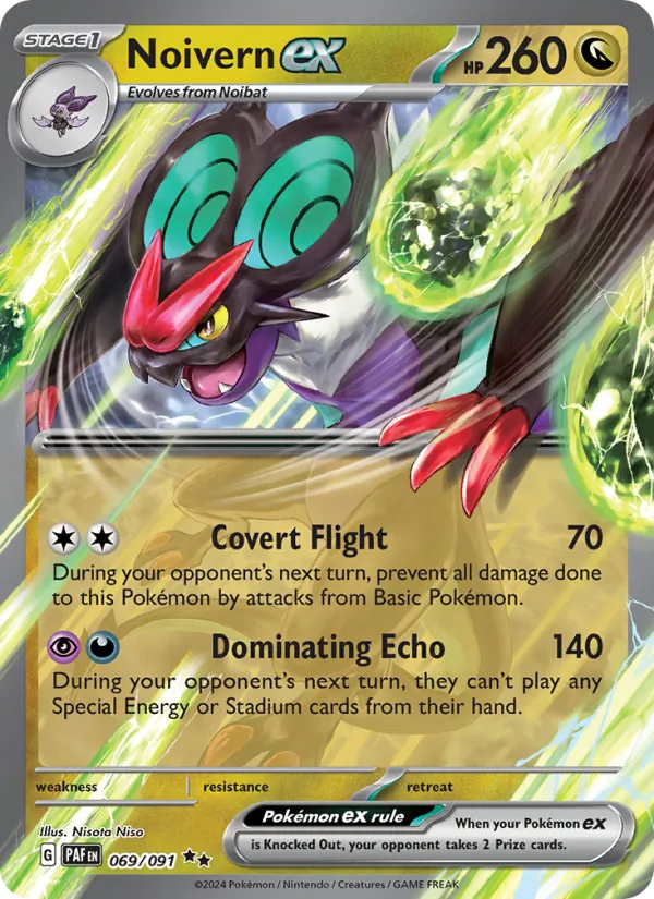 Noivern ex - Paldean Fates Pokemon Card