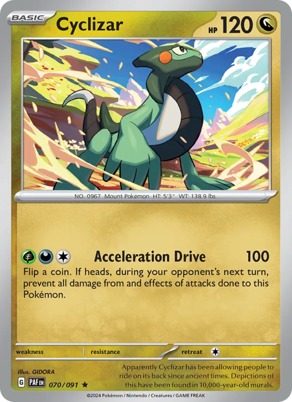 Cyclizar - Paldean Fates Pokemon Card