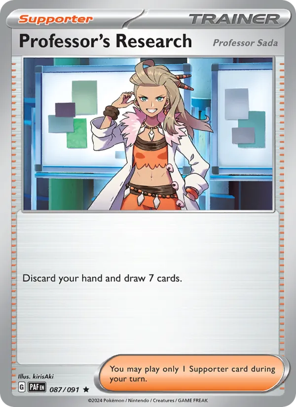 Professor's Research - Paldean Fates Pokemon Card