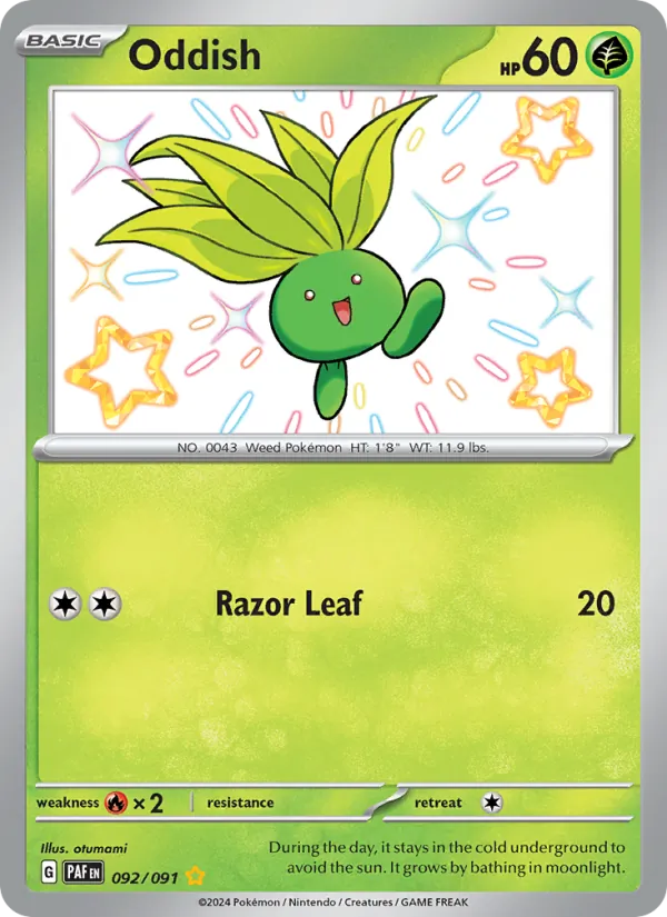 Oddish - Paldean Fates Pokemon Card