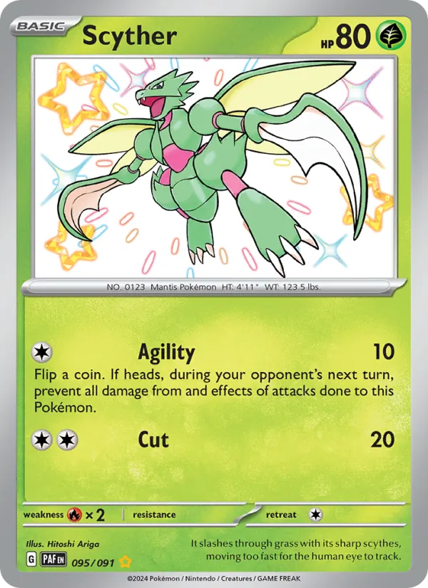 Scyther - Paldean Fates Pokemon Card