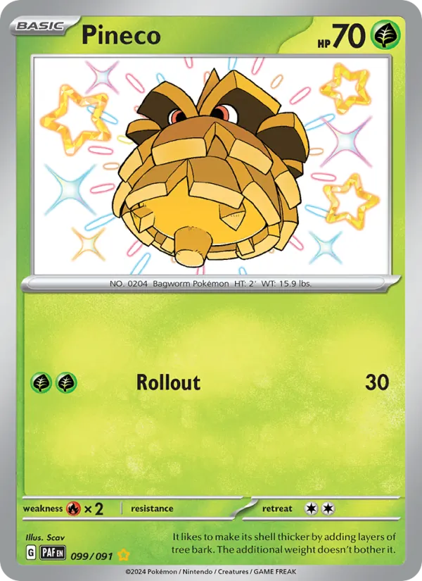Pineco - Paldean Fates Pokemon Card