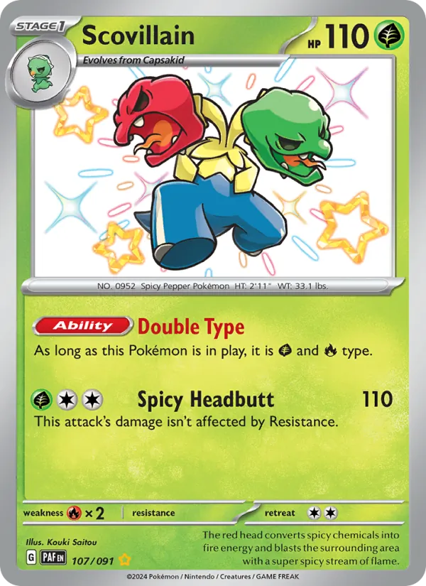 Scovillain - Paldean Fates Pokemon Card