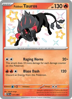 Paldean Tauros - Paldean Fates