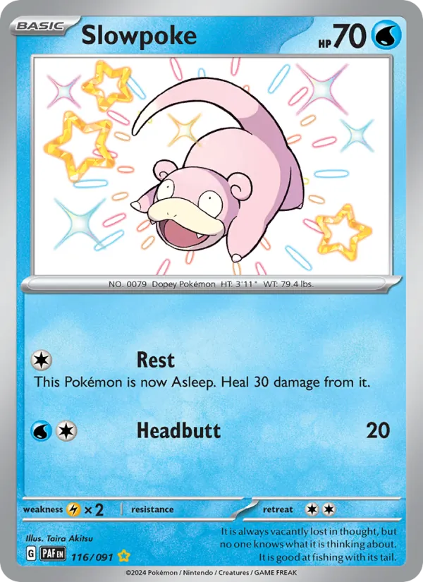 Slowpoke - Paldean Fates Pokemon Card