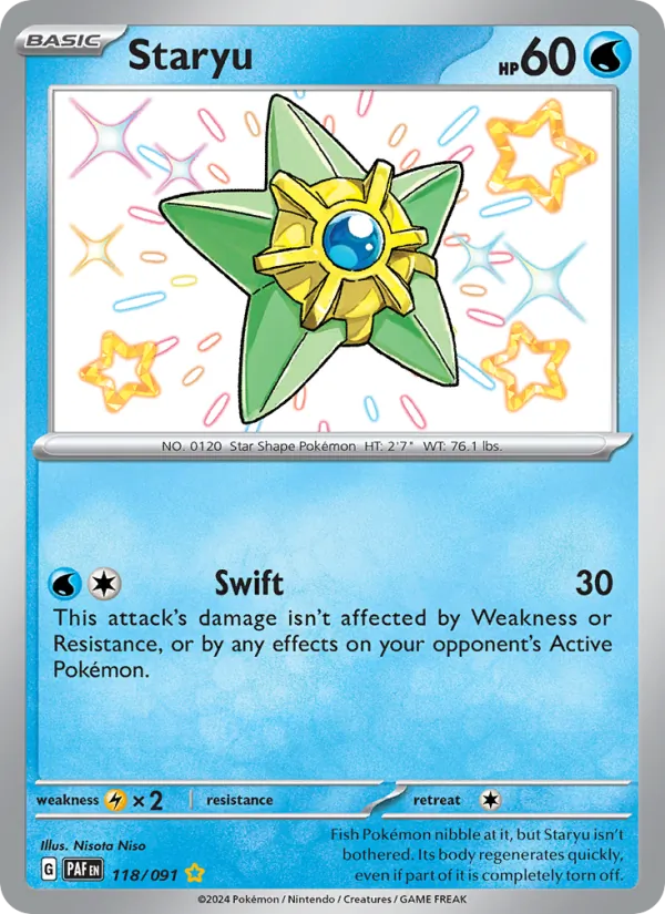 Staryu - Paldean Fates Pokemon Card